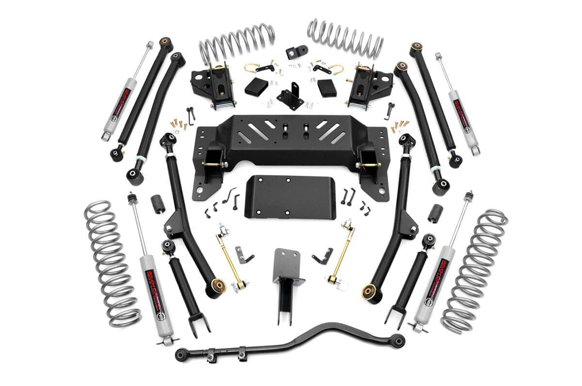Rough Country 4 Inch Lift Kit Long Arm | Jeep Grand Cherokee ZJ 4WD (1993-1998)